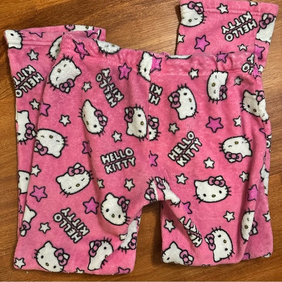Hello Kitty Sanrio Y2K Fleece Wide Legged Pyjama Pants - Picture 5 of 6